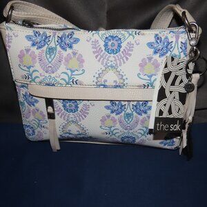 The Sak Alameda Floral Crossbody Satchel Faux Leather